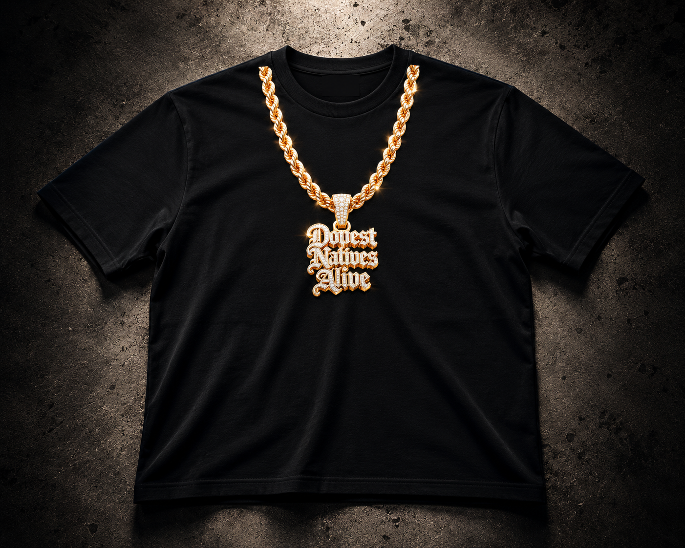 Dopest Natives Alive Bling Chain Tee