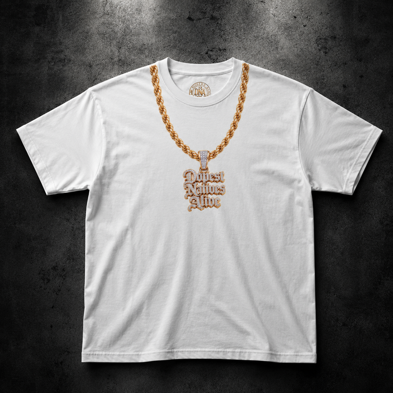 Dopest Natives Alive Bling Chain Tee